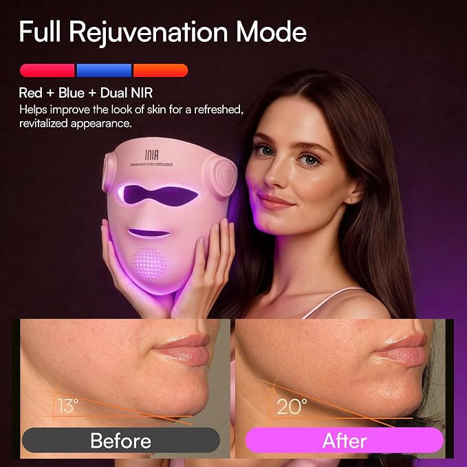 INIA Glow 4D Wireless Red Light Therapy Mask - Image 7