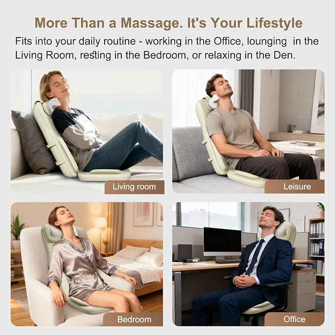 Rainwolf Shiatsu Neck and Back Massage Cushion - Image 7