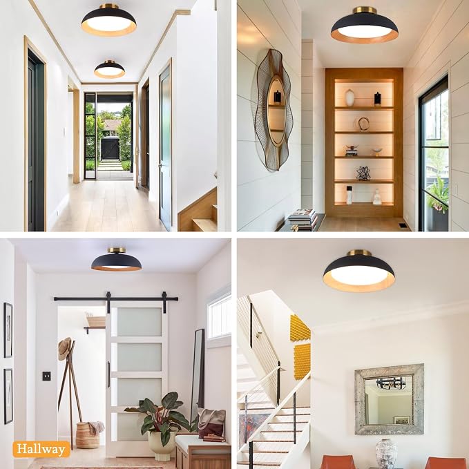 Bargeni Flush Mount Ceiling Light, 12.5 inch LED Ceiling Light Fixture - Image 8