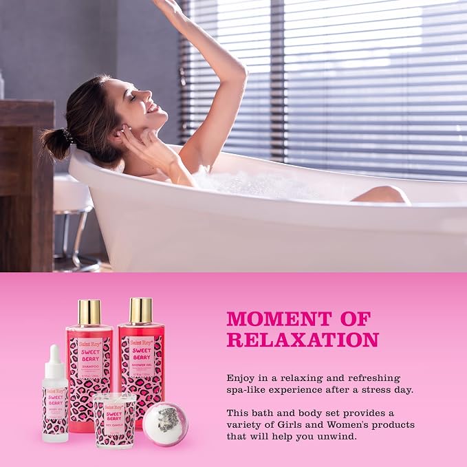 Mothers Day Gifts for Women, Bath and Body Gift Basket Set Home Bath Spa Gift - Image 8