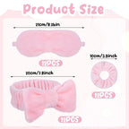 36 PCS Spa Headband Bulk, Girls Spa Headband Pink Makeup Headbands Eye Mask - Image 2