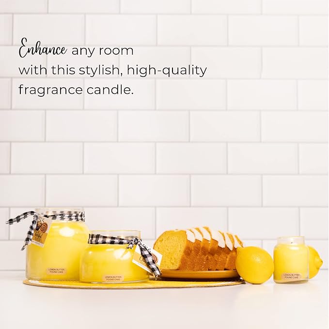 A Cheerful Giver — Lemon Butter Pound Cake - 34oz Papa Scented Candle Jar - - Image 4
