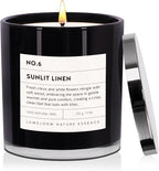 Sunlit Linen Luxury Scented Candles, 9oz Soy Wax Candles by Unknown
