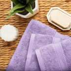 SUPERIOR Egyptian Cotton Pile 3 Piece Towel Set, Includes 1 Bath, 1 Hand - Image 8
