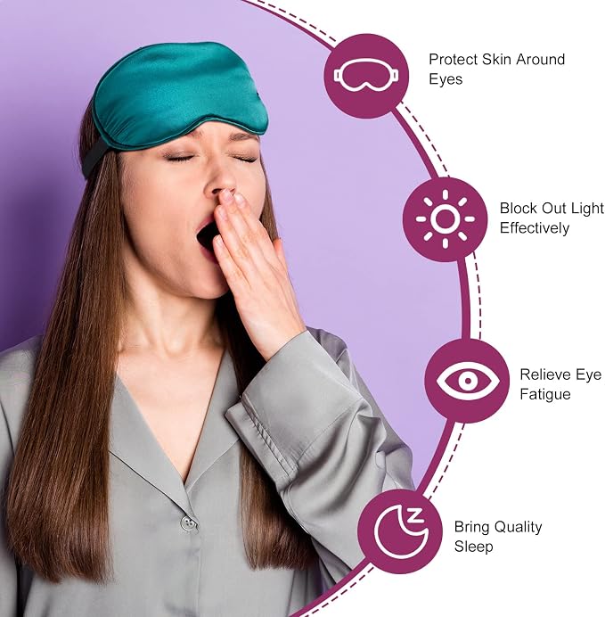 Tarpop 12 Pcs Silk Sleep Eye Mask - Image 3