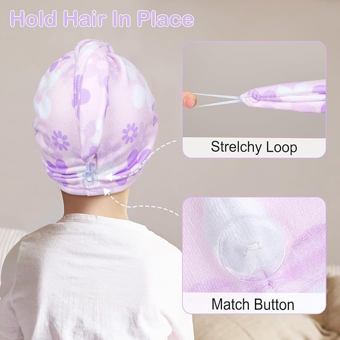 Basumee Microfiber Hair Towel Wrap - Image 3