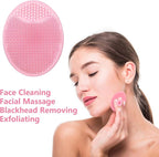 MCIGICM 20PCS Face Scrubber, Silicone Facial Cleansing Brush Face Exfoliator - Image 3