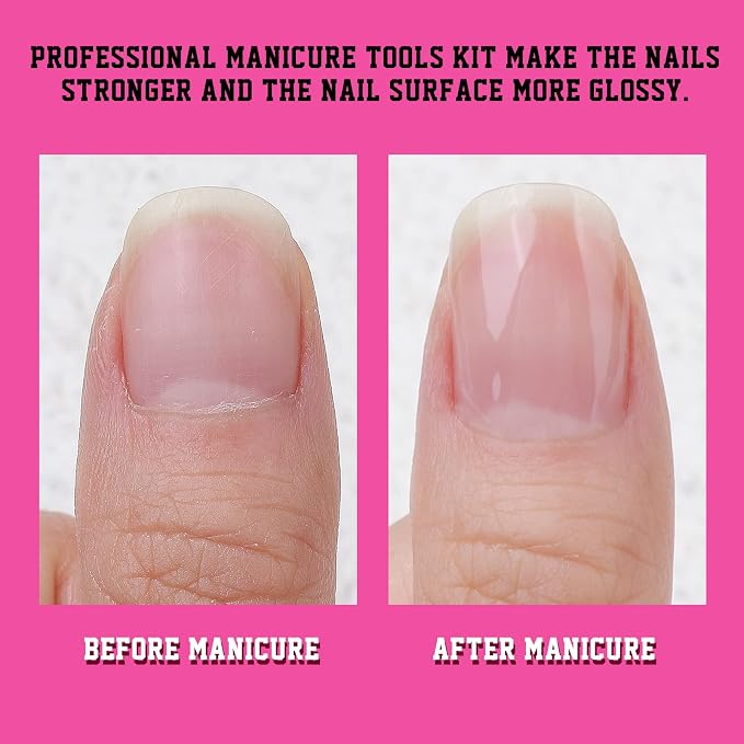 FANDAMEI Nail Files and Buffers, Manicure Tools Nail Care Kit - Image 7