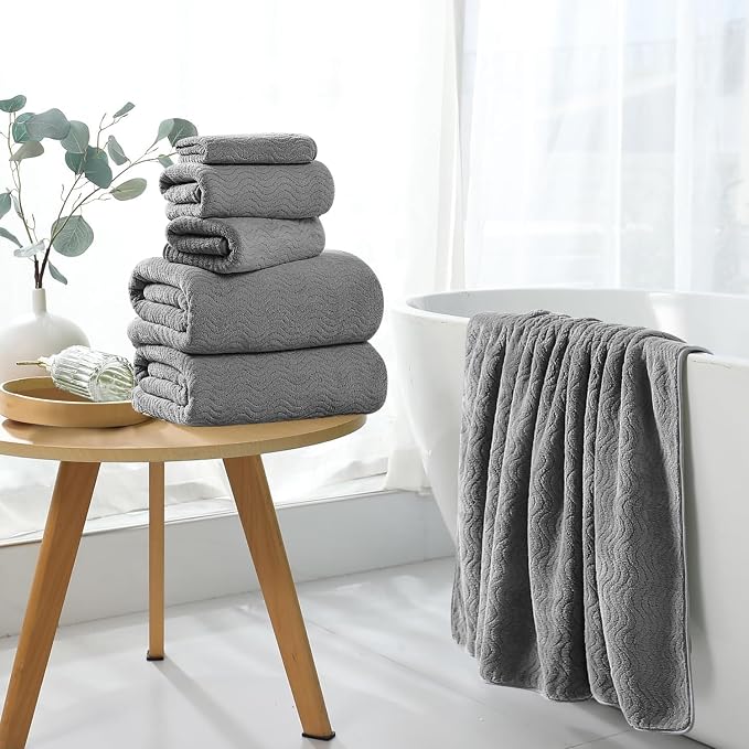 4 Pack Washcloths Set 13"x13", Highly Absorbent & Quick Dry Premium Towel - Image 4