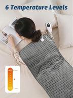 Heating Pad for Back Neck and Shoulders, 17”×33” Large Heated Pad - Image 2