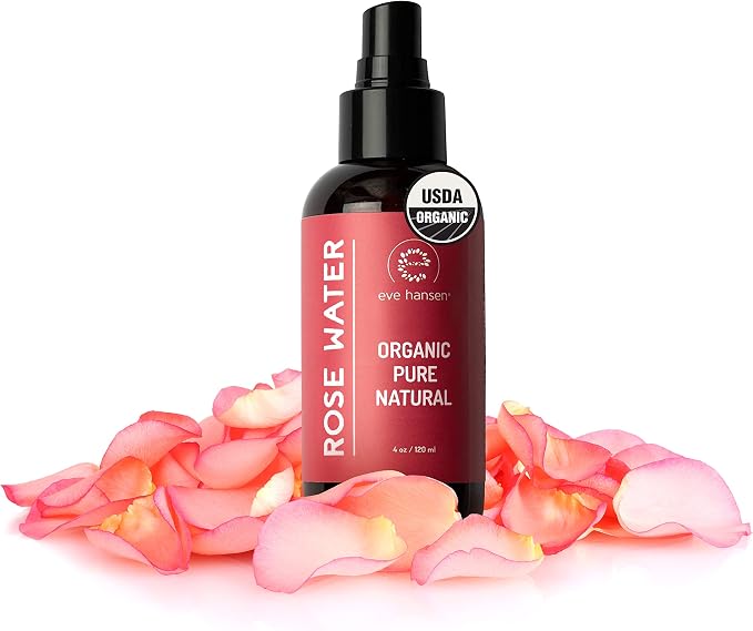Eve Hansen Organic Rose Water Spray – Pure Rosewater Face & Hair Mist by EveHansen