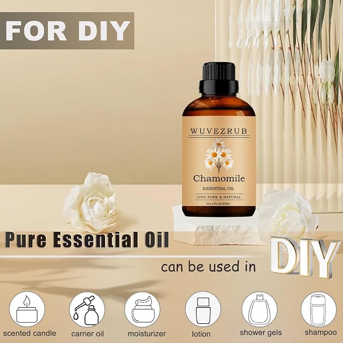Chamomile Essential Oil -, 60ML Pure and Natural - Image 3