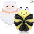 Nuenen 2 Pcs Bath Loofahs Kids Toddler Cute Cartoon Bath Sponges Loofah Pouf by Nuenen