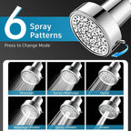 FEELSO Filtered Shower Head, High Pressure 6 Spray Modes Shower Head - Image 3