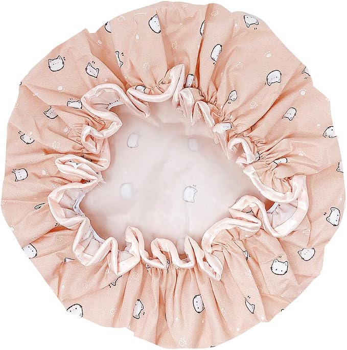 allydrew Reusable Women's Waterproof Shower Caps - Image 2