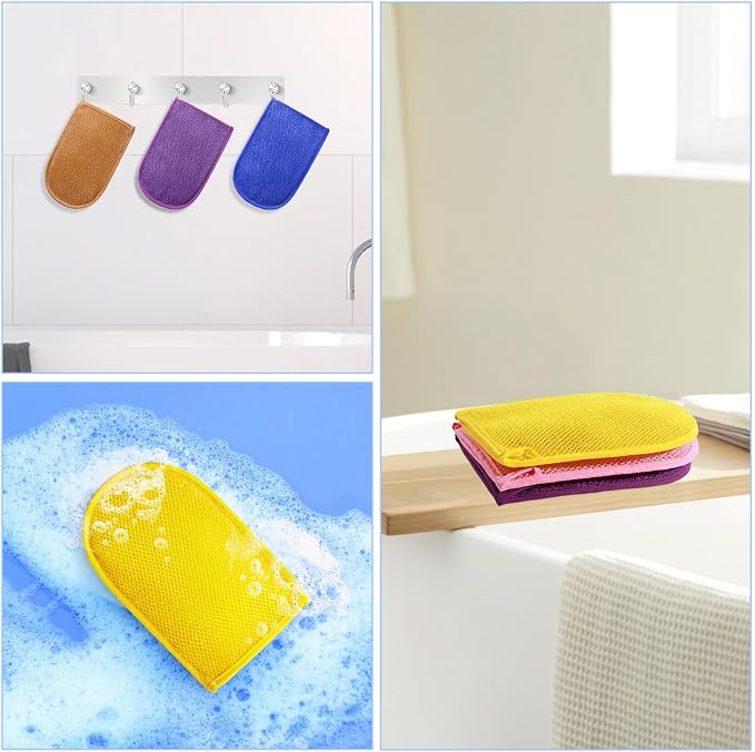 African Net Sponge Exfoliating Gloves - Image 2