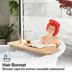ELEBOX Extra Large Shower Cap for Braids/Curly Hair/Dreadlock | Reusable - Image 7