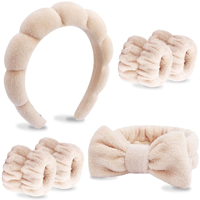 VELSCRUN 6 Pack Spa Headband, Makeup Headband, Face Wash Headbands, Skincare by VELSCRUN