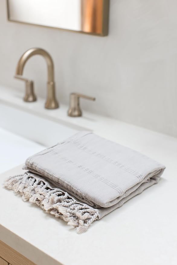 InfuseZen Stonewashed Turkish Bath & Beach Towel –100% Organic Turkish Cotton - Image 2