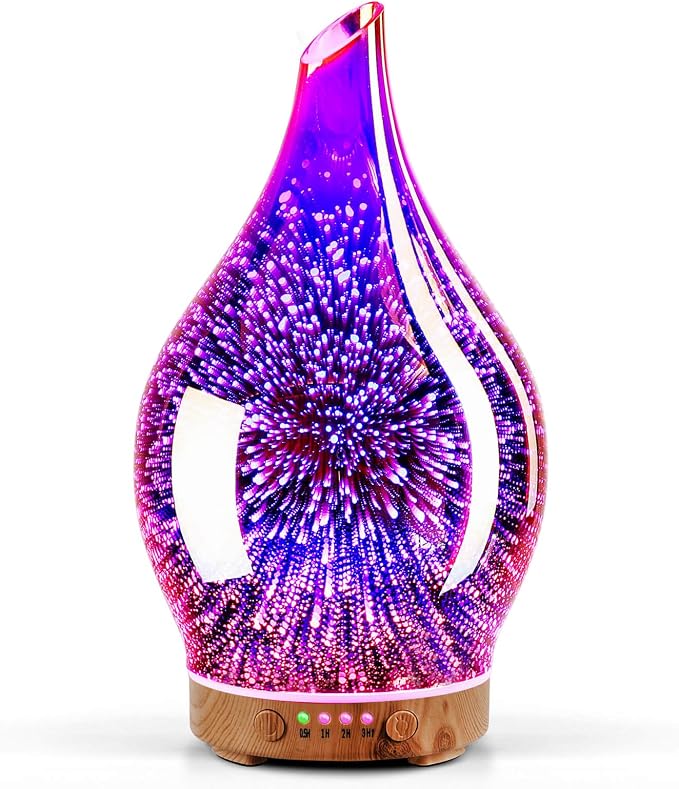 Porseme Essential Oil Diffuser 3D Firework Glass Aromatherapy Ultrasonic by Porseme