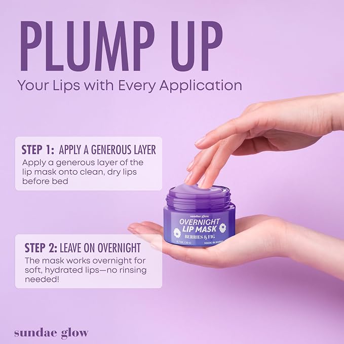 Lip Mask with Berries & Fig – Overnight Lip Repair, Intense Hydration & - Image 6