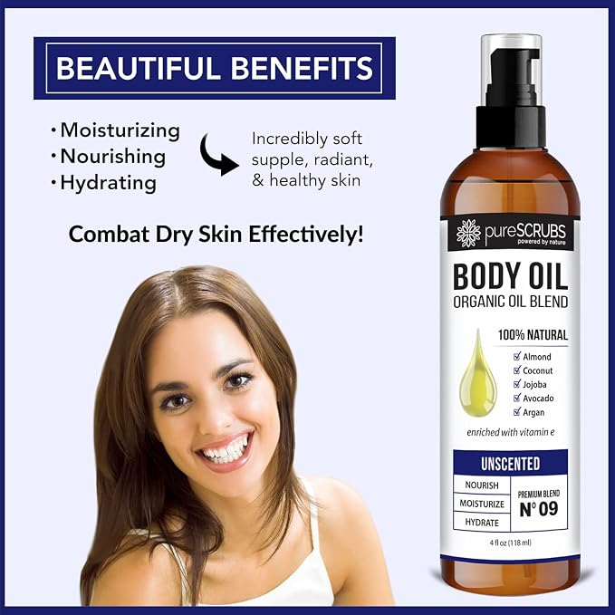 pureSCRUBS Ultra Moisturizing Unscented Body Oil Spray - Image 3