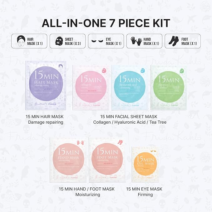 Naisture x Frida Kahlo 15 Min Pamper Me Kit Korean Spa Skincare Gift Set - Image 3
