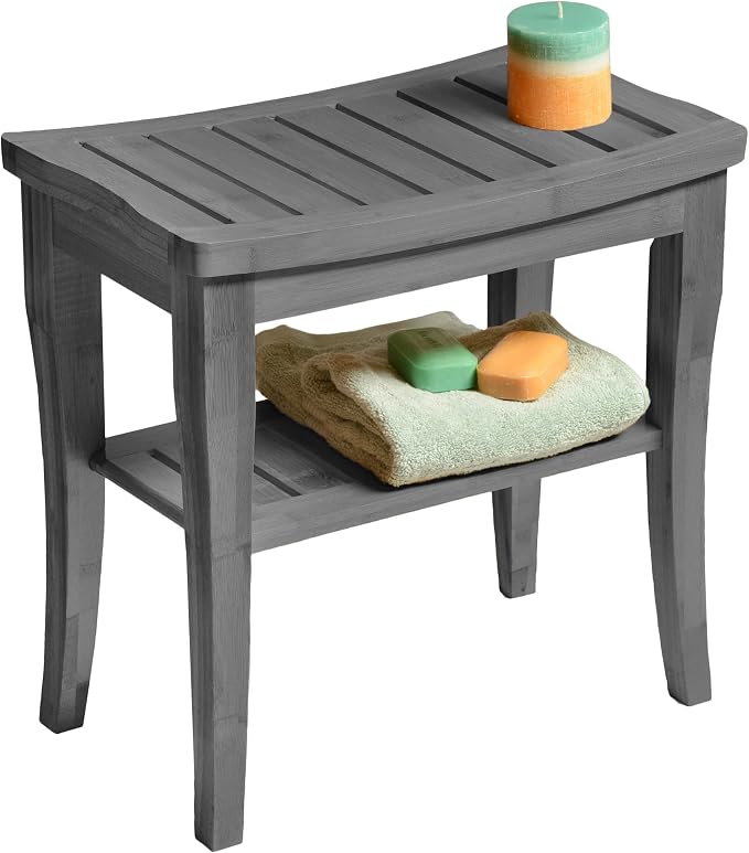 Grey Shower Bench by Bamb%C3%BCsi