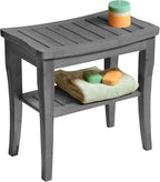 Grey Shower Bench by Bamb%C3%BCsi