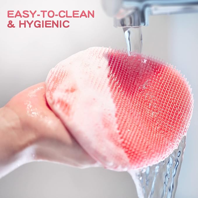 Manmihealth Silicone Back Scrubber & Soft Bath Glove Set, Super-Exfoliating - Image 6