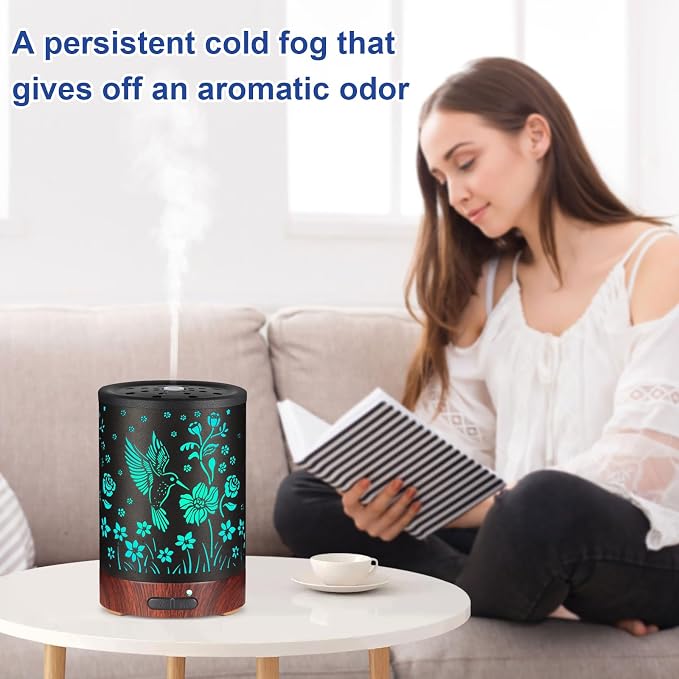 Essential Oil Diffuser- Aromatherapy Diffuser with7 Colors Light and Auto-Off - Image 4