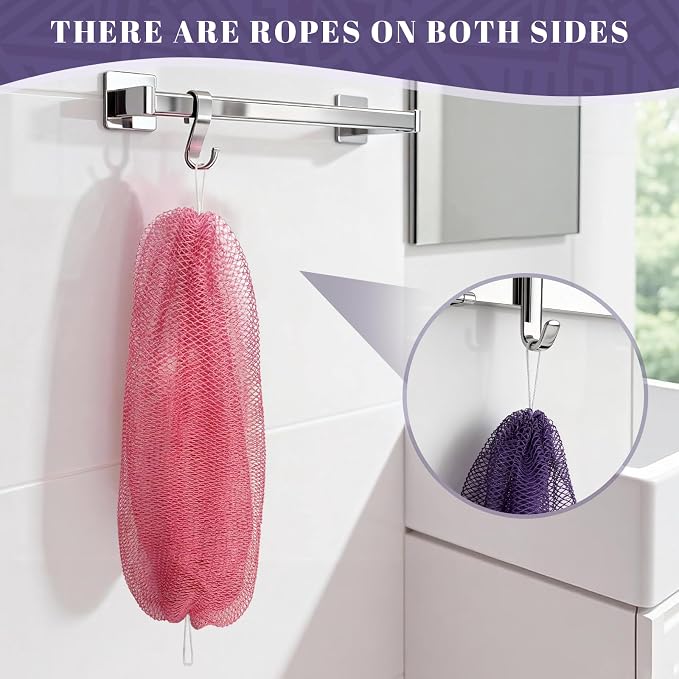 SPMKTBOZAI African Net Sponge Authentic, 3 Pieces African Exfoliating Sponge - Image 6