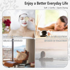 3 PCS Hair Towel Wrap Cute Pastel Floral Print Microfiber Fleece Hair Drying - Image 4