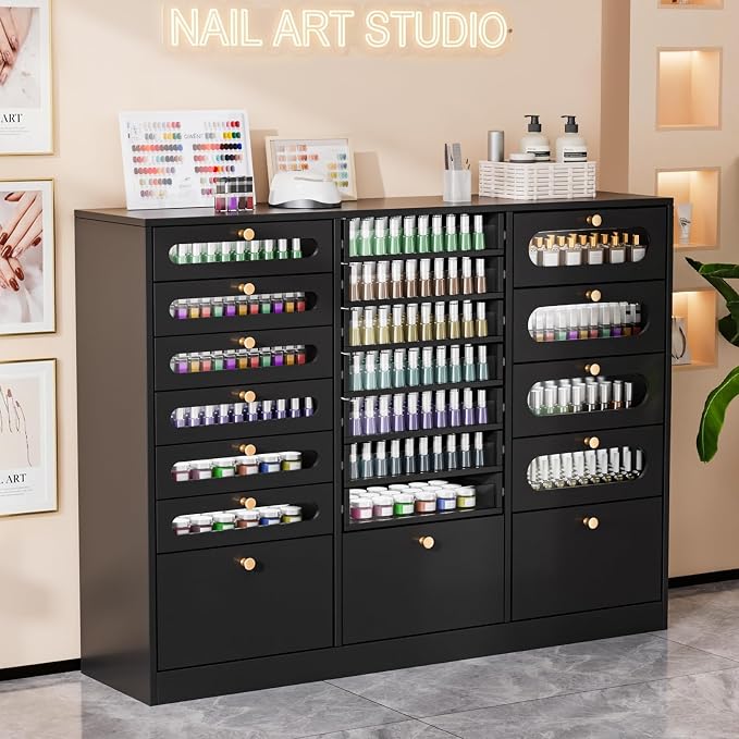 OmySalon Nail Polish Organizer Cabinet - Image 2