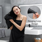 Black Bath Towels Set 35x70 Inches - Image 7