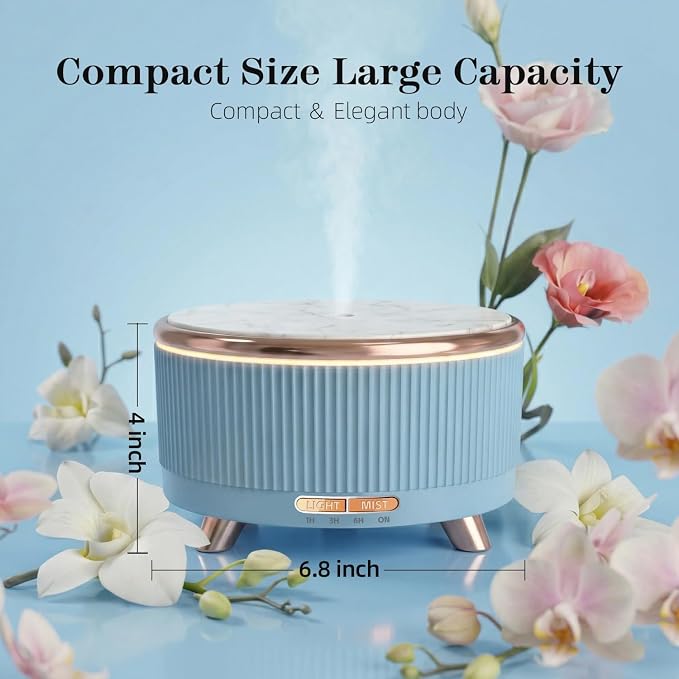 500ML Large Capacity Essential Oil Diffuser, Ultrasonic Aromatherapy Diffuser - Image 8
