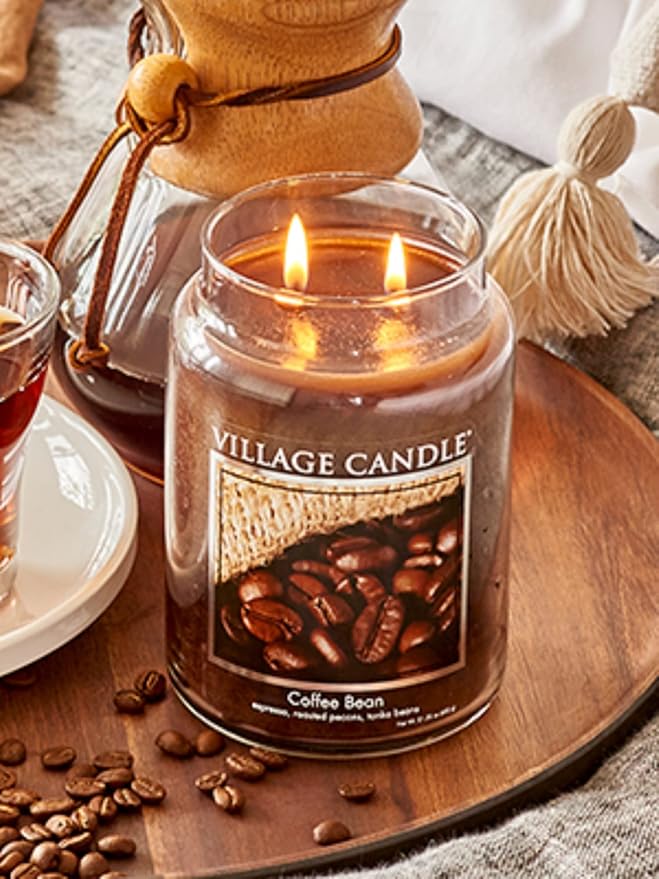 Village Candle Coffee Bean Glass Jar Scented Candle, 21.25 oz - Image 5