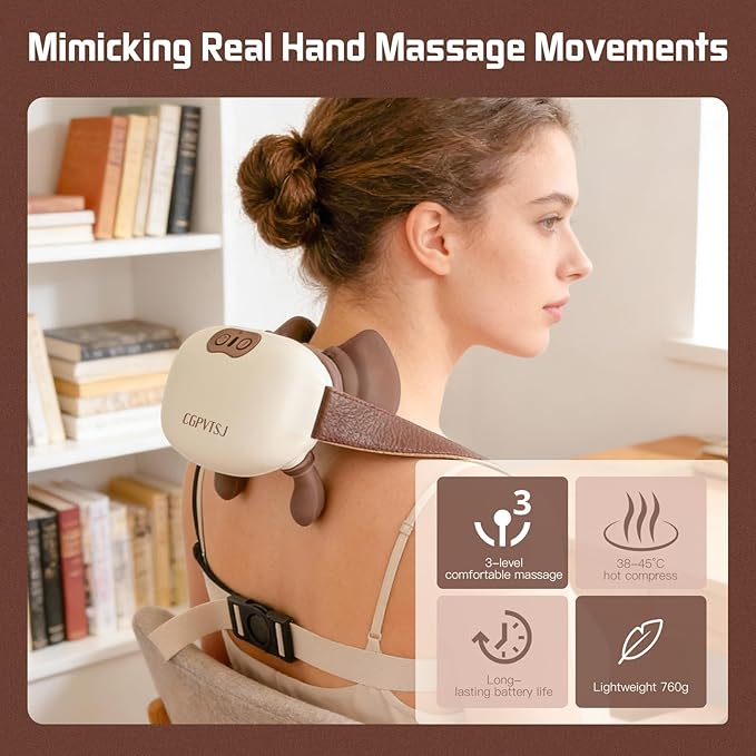 Neck Massager with Heat Portable Hand Massager - Image 4
