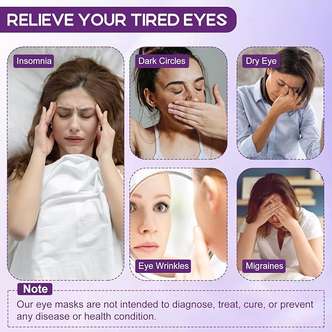 XPCARE 24 Pack Steam Eye Masks for Dry Eyes, Self Heated Steam Warm Eye Mask - Image 6