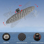 HarJue Filter Shower Head, High Pressure 8 Inch Rainfull - Image 2