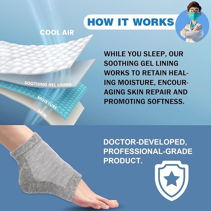 TEAWOO Moisturizing Heel Socks - Image 6