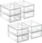 mDesign Plastic Stackable Bathroom Storage Organizer Bin - Image 9