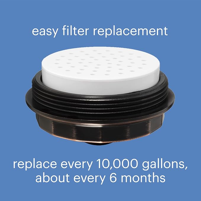 Brondell Shower Filter VivaSpring, Compact Rubbed Bronze – High Output - Image 4