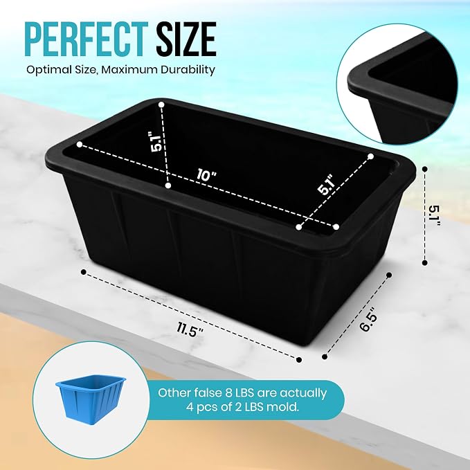 Extra Large Ice Block Mold – 8 lbs Silicone Ice Brick Maker - Image 7