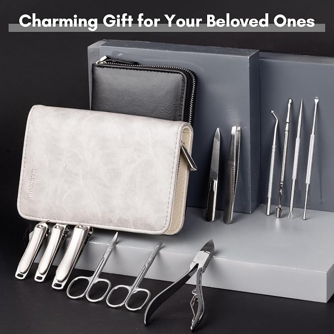 FAMILIFE Professional Manicure Set, Manicure Kit, Nail Clippers Set, Stainless - Image 3