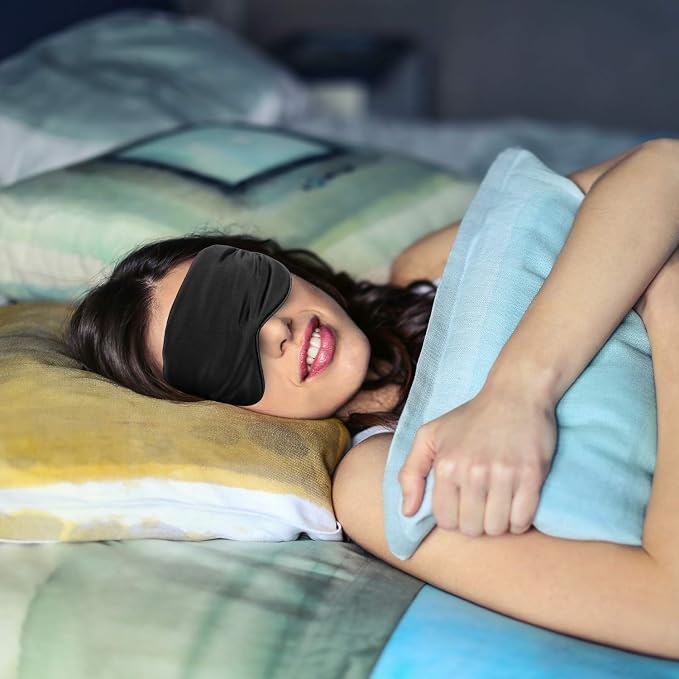 Silk-Sleep-Mask Eye-Mask Eye-Cover Eyeshade - Image 4