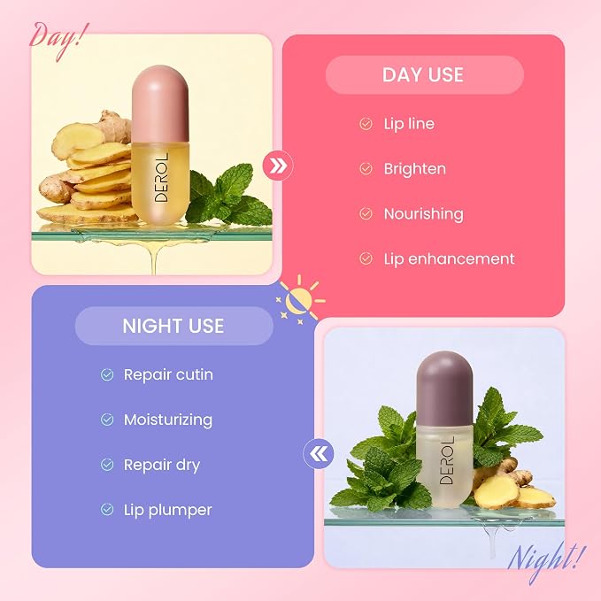 DEROL Lip Plumper by Vafee, Natural Lip Plumper and Lip Care Serum, Lip Enhancer - Image 5