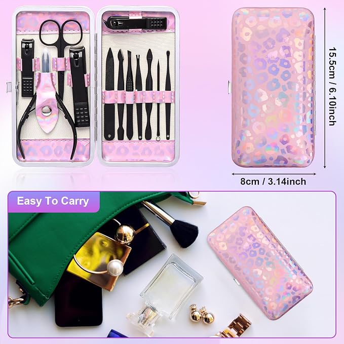 ANRUI Manicure Kit Nail Clippers Set Pedicure Kit, 12 Pieces Professional - Image 6