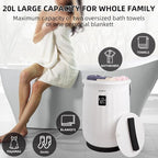 Hot Towel Warmer for Bathroom Luxury Bucket Towel Heater, 20L Large Capacity - Image 2
