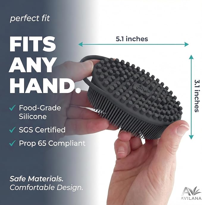 Avilana Premium Silicone Body Scrubber -Trusted Since 2017 - Image 6